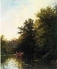Alfred Thompson Bricher Canvas Paintings - On the Mill Stream